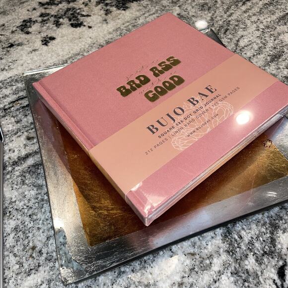 Bujo Bae Square 8x8 Dot Grid Journal 212 Pages Linen Hard Cover - Picture 1 of 2